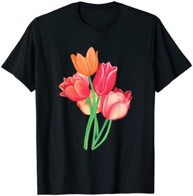 Amazon.com: Flower Painting Tulips Flowers Tulip Drawing T-Shirt